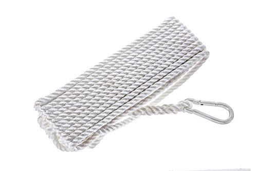 Corde d'ancrage en nylon Attwood torsadée avec crochet contre le courant