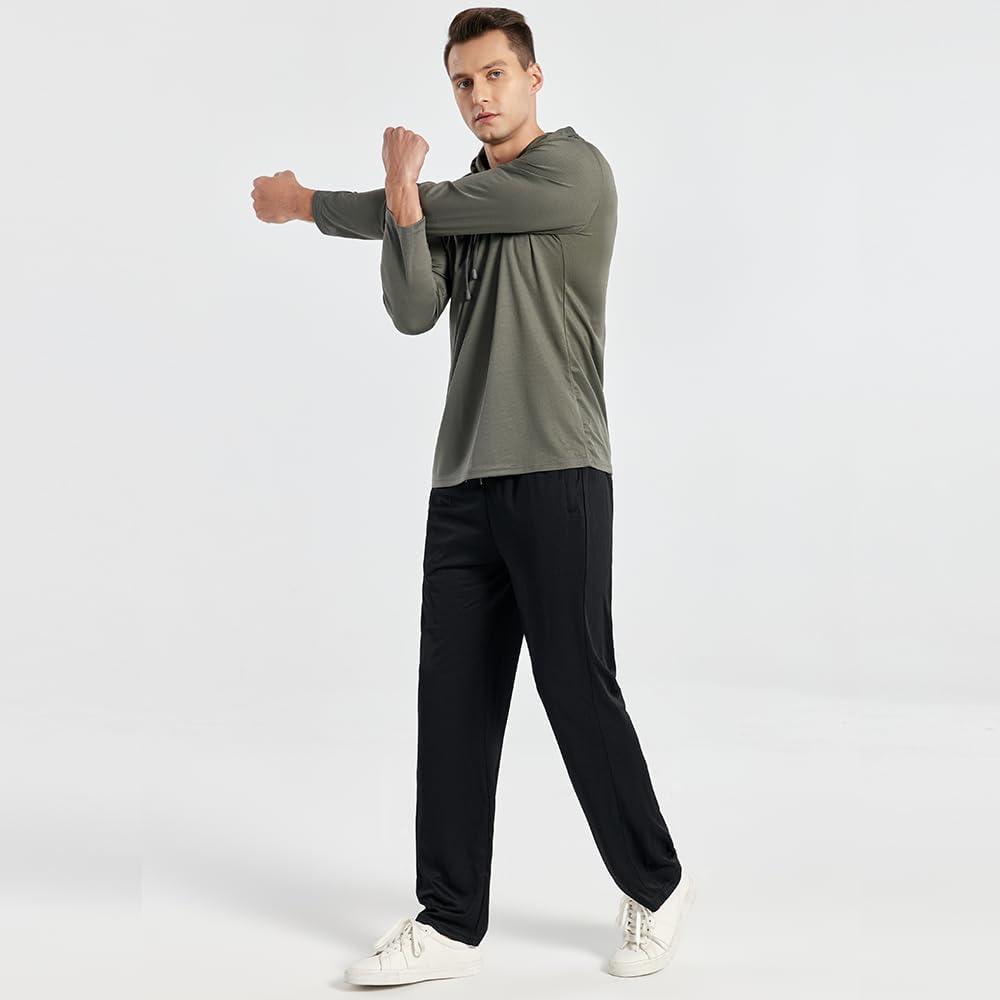 3PC or 5PC Men's Zipper Jogger Pants, Breathable & Flexible Fit, Comfortable for Sports & Casual Wear, Sweatpants for Men - Image 4