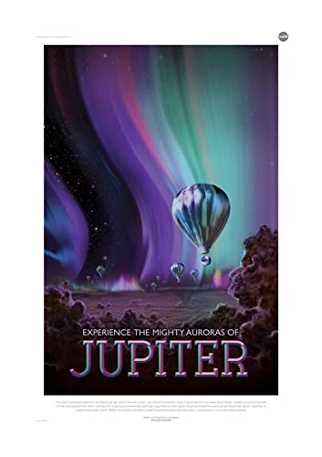 Cuadro de Júpiter NASA Spiffing Prints, lámina decorativa de turismo espacial semibrillante