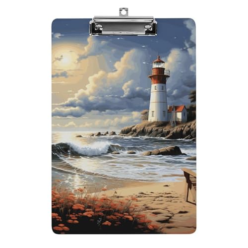 Porte-bloc phare de mer en acrylique pour organiser le bureau des enfants