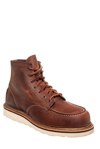 Heritage Men's Classic 1907 6-Inch Moc Toe Boot,Copper Rough & Tough,8.5 D US