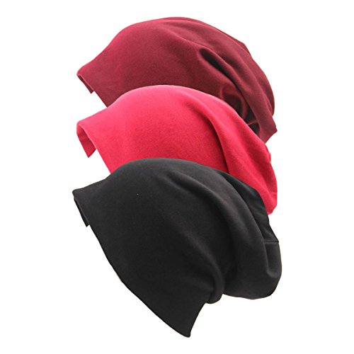Century Star Unisex Indoors Cotton Beanie- Soft Sleep Cap for Hairloss, Cancer, Chemo
