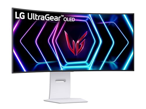 UltraGear OLED 39GS95QE Monitor Gaming 39", 21:9 Curvo (800R), WQHD (3440x1440), OLED, 240Hz, 0,03ms (GtG), G-Sync, FreeSync Premium Pro, HDR 400 True Black, HDMI 2.1, DisplayPort, Bianco - Monitor - Immagine 9