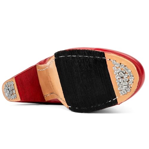 Colonial 225 Women's Folklorico Flamenco Dance Shoes with Nails, Leather, 6cm Heel2