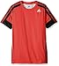 adidas Big Boys' Performance Short Sleeve Tee, Light Scarlet, Small/8