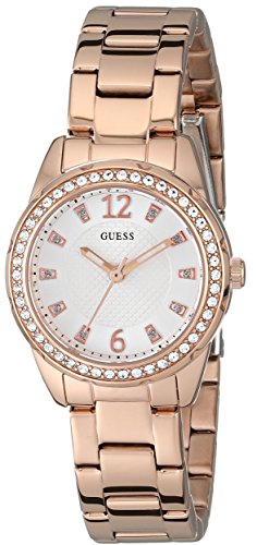 GUESS Women's Petite Rose Gold-Tone Bracelet Watch (Model: U0445L3)