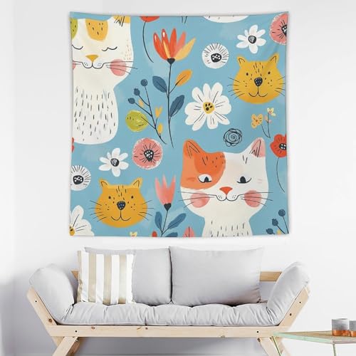 Tapisserie murale florale BTCOWZRV pour décoration de chambre et salon