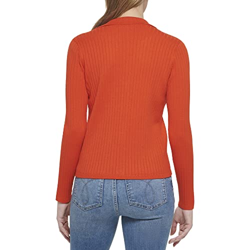 Image of Calvin Klein Women's Rib Cardi Button Front