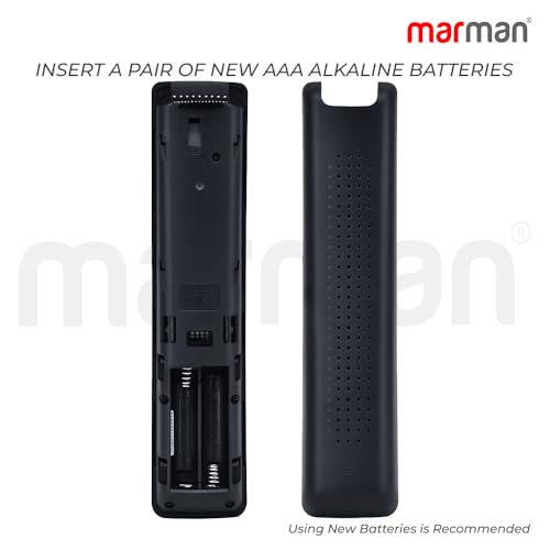 Image of marman Compatible with Haier TV Remote Control HTR-U29A Model Suitable for Smart 4K Full HD Ultra HD QLED Android Television with Bluetooth Voice Command and Google Assistant - Paring Must !