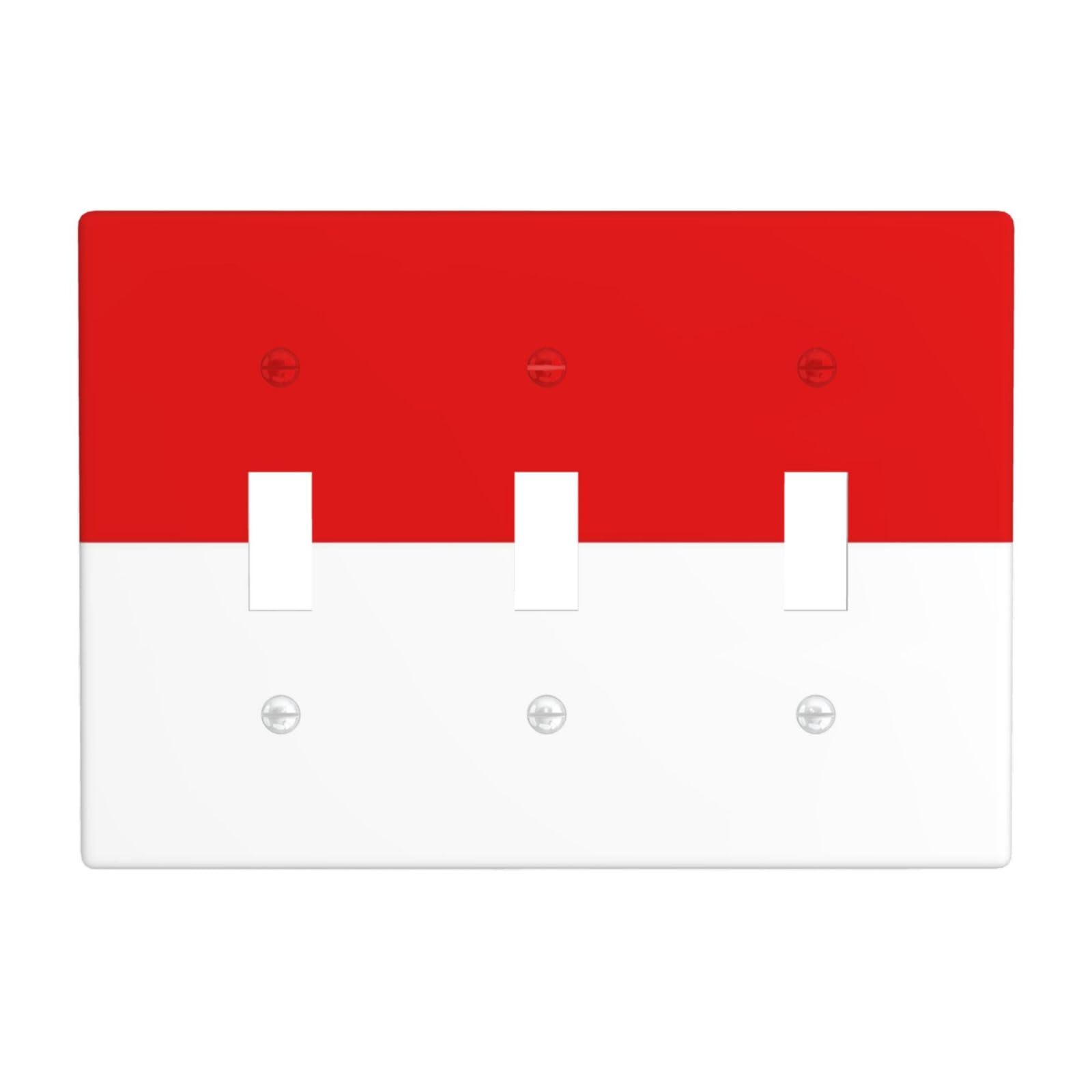Flag of Hesse 3 Gang Switch Plate Cover-Unbreakable Polycarbonate Wall Plate, Heat Resistant Toggle Switch Decor for Home