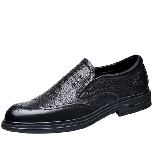 Men's Brogue Business Casual Dress Shoes Office Formal Wedding Leather Footwear