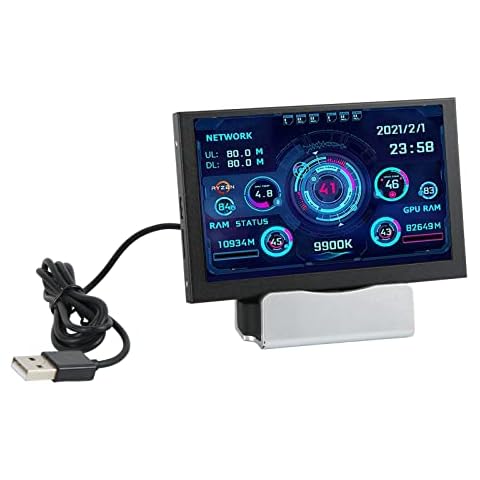 5in IPS USB Mini PC Temperature Monitor Cover