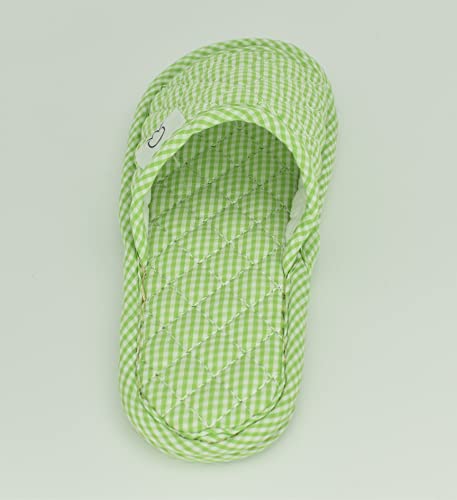 Image of Ultralight Soft Indoor Open Toe Cotton linen Slippers Absorb Sweat Cloth Bottom House Slippers