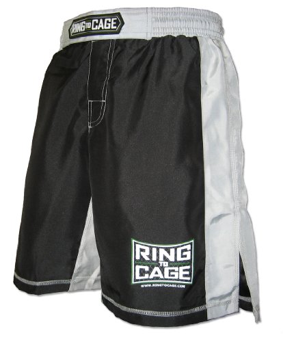 Ring to Cage MMA Fight Training Shorts - XL Size Black/Grey