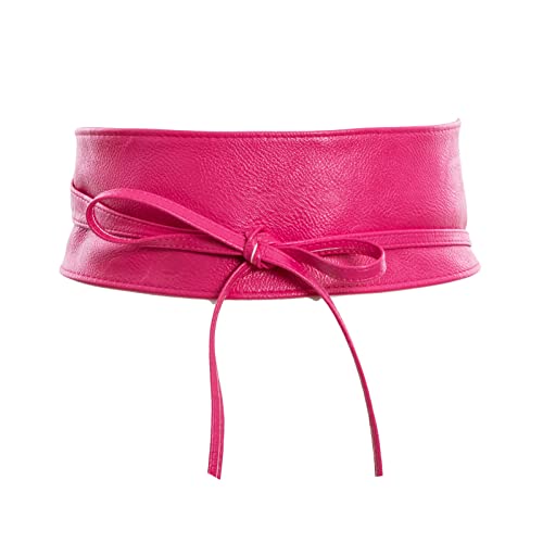 Toocool - Cinturón para Mujer, Cinturón Ancho de Polipiel Ancho Mujer de Vestir Obi ST-2087 [Talla única, Fuxia]