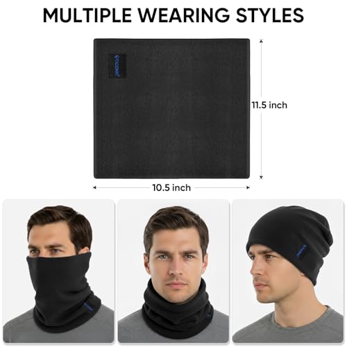 Image of TICONN Neck Gaiter Face Cover Scarf, Neck Warmer Breathable Sun & Wind-proof for Skiing Fishing Hiking Cycling