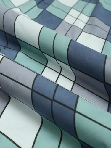 Image of ROSARAHOME 180 TC Microfiber Flat Queen Size Double Bed Bedsheet with 2 Pillow Cover| Bedsheet:240cmx225cm Pillow Covers:45cmx70cm,Abstract Multicolor