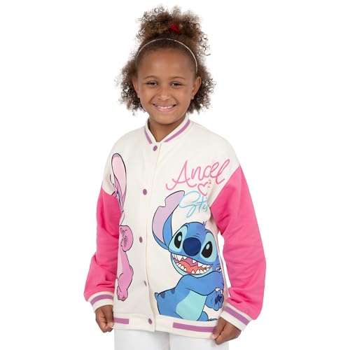 Disney Stitch Jacket For Girls | Lilo And Stitch Girls Jacket | Angel Varsity Jacket3