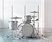 Drum Shield | Portable 4-Panel 2ft x5ft Acrylic Sound Barrier | Full-Length Stainless Steel Hinges | Drum Cage for Home, Church, Practice & Performances.(4 panels)