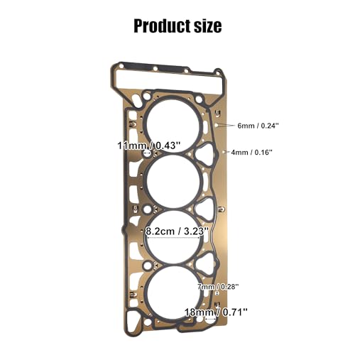 Image of uxcell Cylinder Head Gasket No.06H103383AF /06H-103-383-AF /06H103383AA /06H103383AC /06H103383AD for Volkswagen Tiguan 2009-2018 for VW Jetta 2008-2010