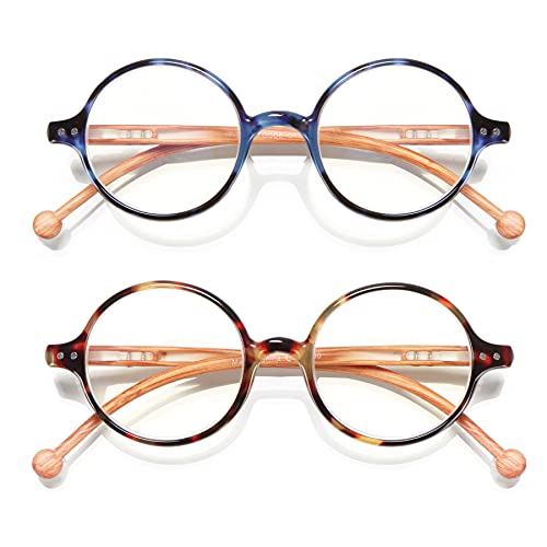 Image of Round Reading Glasses for Women Men Blue Light Blocking Circular Readers Unisex Ultra Lightweight Circle Eyeglasses