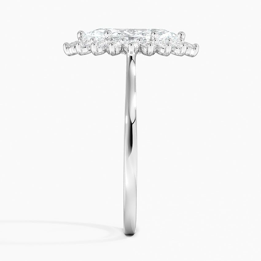 1 2 3 4 Ct Moissanite Engagement Ring Set, Wedding/Bridal Band Sets, 925 Sterling Silver, Halo Sunburst Anniversary Promise Ring, ThanksGiving Gifts for Women, 10K|14K|18K Gold3