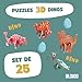 Bloxxi 25 Puzzles Animales 3D para Niños Imagen de Bloxxi 25 Puzzles Animales 3D para Niños