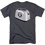 Battlestar Galactica Frakkin Toaster Cylon Charcoal Unisex T-Shirt Printed Tee Graphic Top Men Black Shirt M