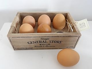 Vintage Wooden Egg Crate - With Love Gift Tag