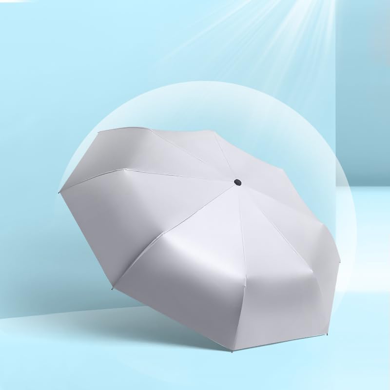 RENEESME Umbrellas For Rain Automatic Umbrella Parasol Women's Foldable Rain Or Shine Umbrella Strong Umbrella For Wind And Rain(C)