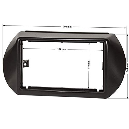 Sound-way - 2 DIN in dash car stereo adapter mounting fascia kit for Fiat Fiorno Qubo Citroen Nemo, Peugeot Bipper - 2DP-NEMO - Image 4
