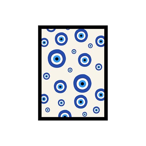 Image of BLINKART Evil Eye Abstract Wall Art Painting Print Design | Aesthetic Wall Decor Photo Artwork Frame Decoration Hanging For Home Bedroom Living Room Office Wall Decor | T0023 | 13x10 Inches