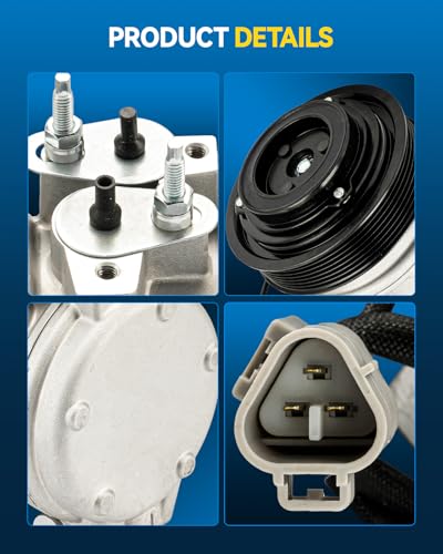Image of PHILTOP NEW AC Compressor w /Clutch for Camry 2002-2006 2.4L | for Highlander 2001-2007 2.4L, Solara 2002-2008 2.4L, Replaces# 2697N 7512113 CWK638840 8831006170 8831006130 638840 2021611
