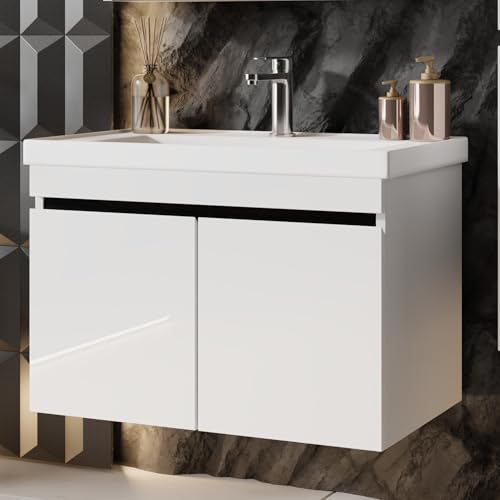 Karen Waschtisch mit Unterschrank Venus Weiß | Keramikwaschbecken | Unterschrank | Badmöbel |...