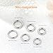 MissNity 12 Gauge 12mm Clicker Septum Rings 12G Hinged Segment Hoop for Cartilage Earlobe Piercings Jewelry in 316L Surgical Steel, Silver