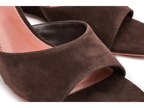 Steve Madden Women's Seleste Wedge Sandal, Brown Suede, 7 by Steve Madden - Used condition - Image 2