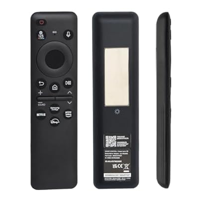 BN59-01432A Rechargeable Voice Solar Remote Control can Replace the for Samsung smart TV Remote Control and is Suitable for Samsung 2019-2025 NEO QLED, Crystal UHD, OLED 4K TVS - Black