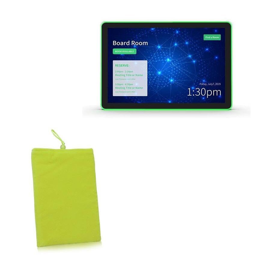 BoxWave Case Compatible with Geekland GK-TW7-TA (7 in) - Velvet Pouch, Soft Velour Fabric Bag Sleeve with Drawstring - Olive Green