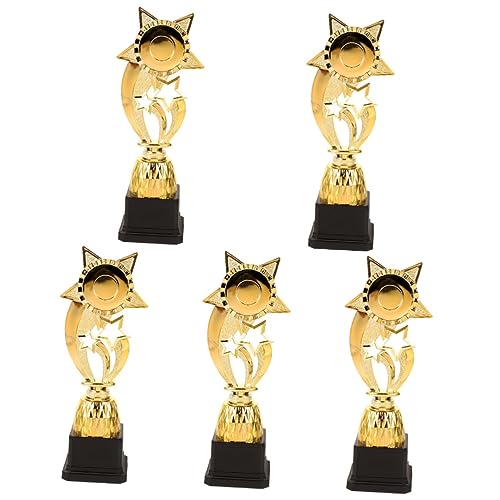 ABOOFAN 5 Pçs Festas Vencedor Copa Competição Ganhando Prêmios De Troféus Prêmio Para Esportes Estre