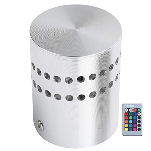Image of Garosa Spiral LED Wall Light, 3W Aluminum Sconce, RGB Colorful, 2.8x2.2 Inch, with Remote Control, for Home Party Bars Hotel Indoor