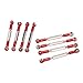 Culnflun 8Pcs Adjustable Steering Linkage Parts, Aluminum Alloy Servo Link Pull Rod for WPL C14 C24 B14 MN D90 D91 RC Crawler Car Upgrade Parts