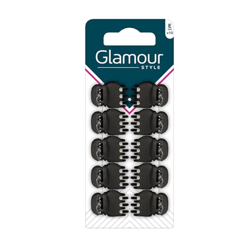 Pinces à cheveux noir GLAMOUR STYLE en lots de 10 ou 3 pièces