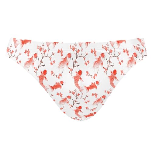 Koi Fish Pink Cherry Blossom Swim Briefs for Men Bikini Swimwear Boys Short XXL B0405074