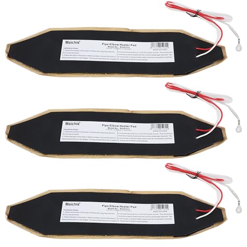 Maichis 12V 3Pack RV Elbow Pipe Water Heater Pad 3 x 13 Battery Warmer Pads Holding Tank Heating Pad for RV Camper Motormoe Camper 12Volts DC