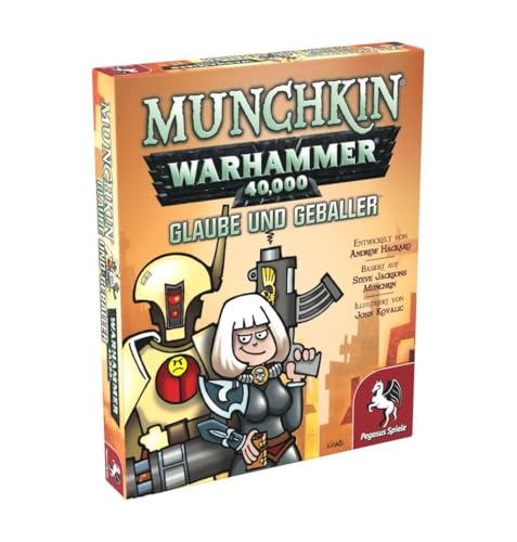 Pegasus Spiele 17016G - Munchkin Warhammer 40.000: Glaube und Geballer