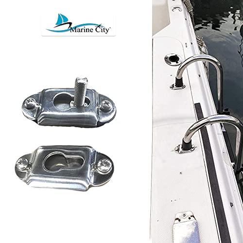 Marine City 304 Grade Stainless Steel Sleek Compact Durable And Sturdy Telescoping 400 Lb. Limit Folding Ladder Easy Install For Boats – Pontoons – Rvs – Ships (2 Step+3 Step) (Pack Of 1) #TOP7