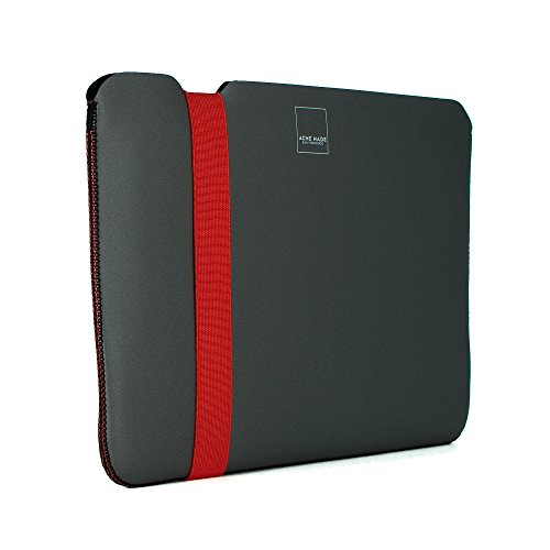 Acme Made Skinny Sleeve for MacBook Air 11-Inch - Grey/Poppy Orange