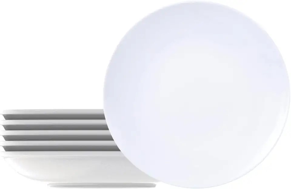 Kit Prato Fundo Tramontina Leonora em Porcelana 21 cm 06 Peças
