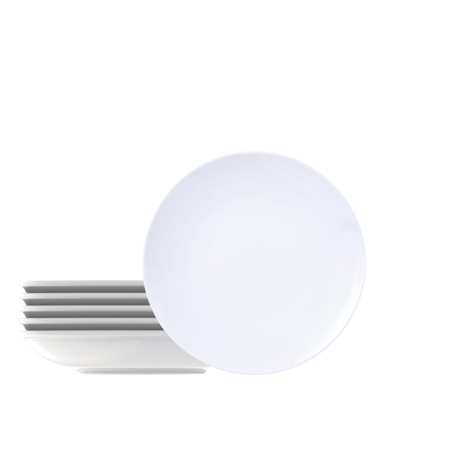 Tramontina Set Piatti Fondi Leonora in Porcellana 21 cm 6 Pezzi