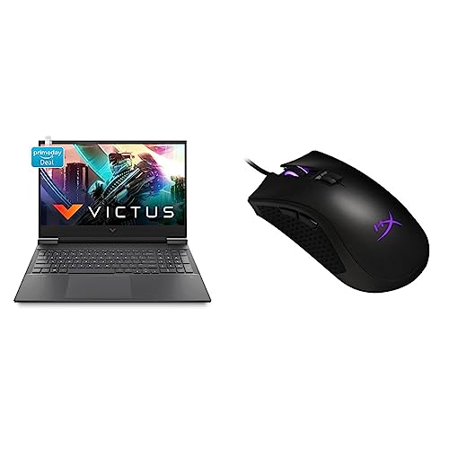 Image of HP Victus Gaming AMD Ryzen 5 5600H Processor 16.1 inch(40.9 cm) FHD Gaming Laptop & HyperX Pulsefire FPS Pro RGB Gaming Mouse
